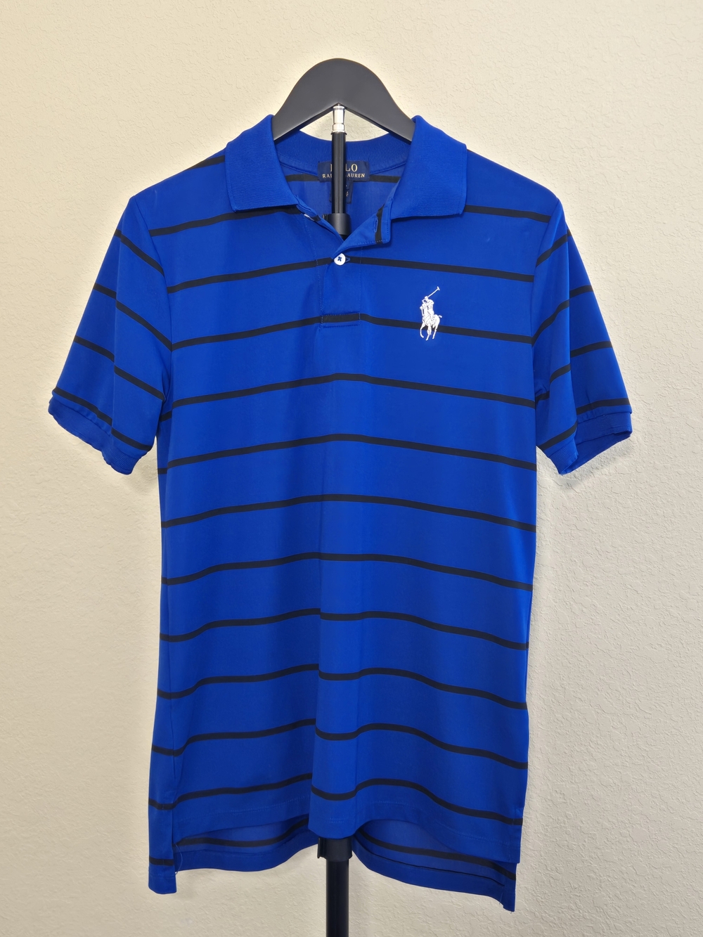 Polo by Ralph Lauren Royal Blue with Black Stripes Polo Shirt